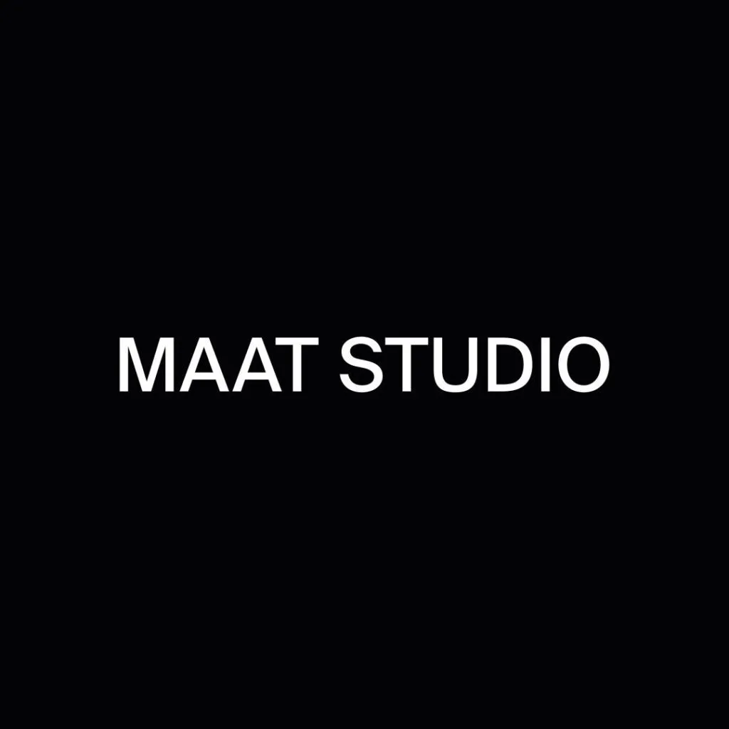 Maat Studio logo – Barcelona graphic design studio founded by Anna Dinarès and Marc Sans, specializing in brand creation, digital design, and editorial design
