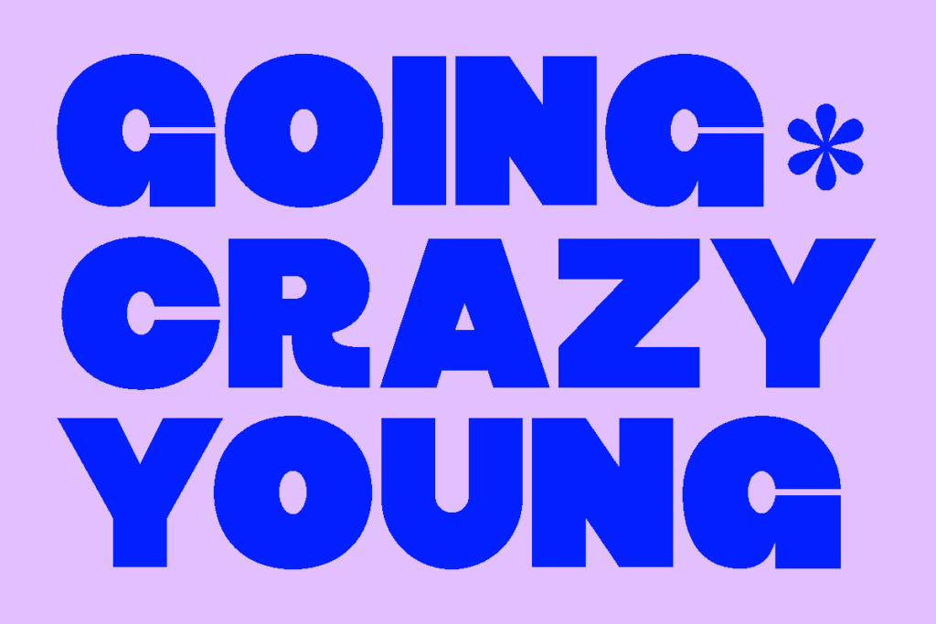 Crog Font family display with bold, playful letterforms in multiple weights.