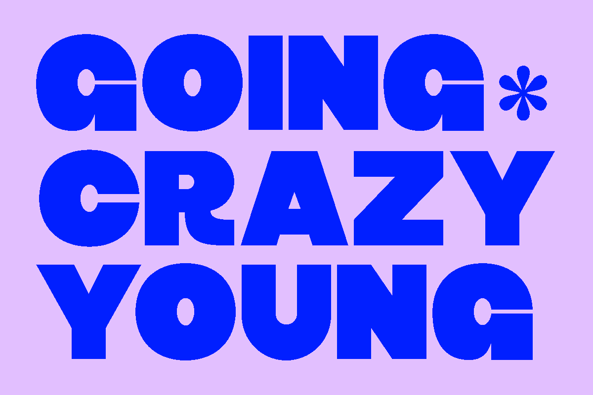 Crog Font family display with bold, playful letterforms in multiple weights.