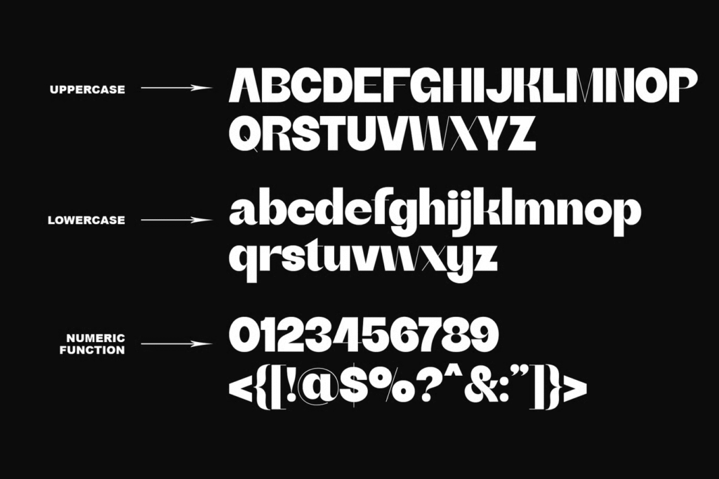 Branding mockup featuring Ghain modern grotesk style.