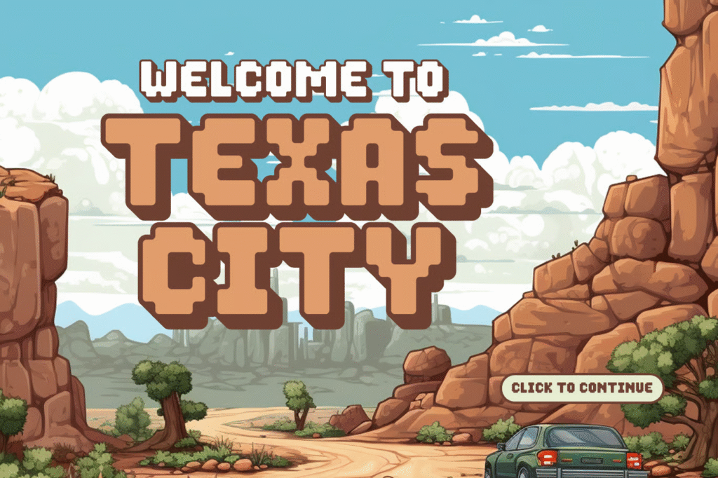 Pixel art logo design created with Pixel Gamer typeface.