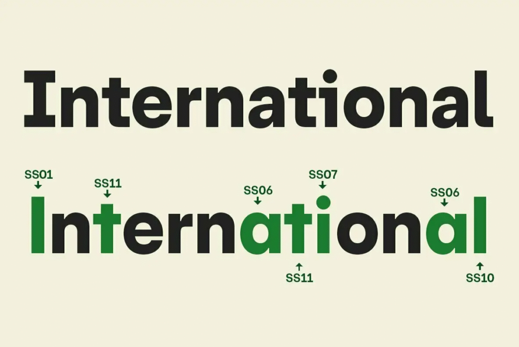 Web design mockup styled with Friends type family.