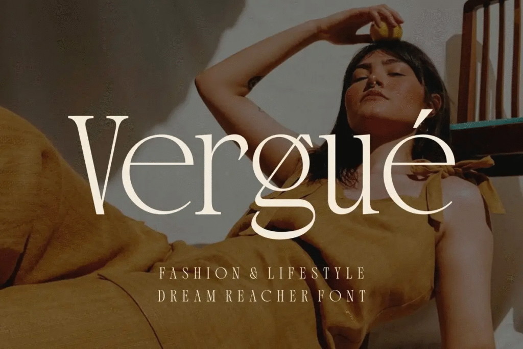Elegant typography sample using Dream Reacher typeface.