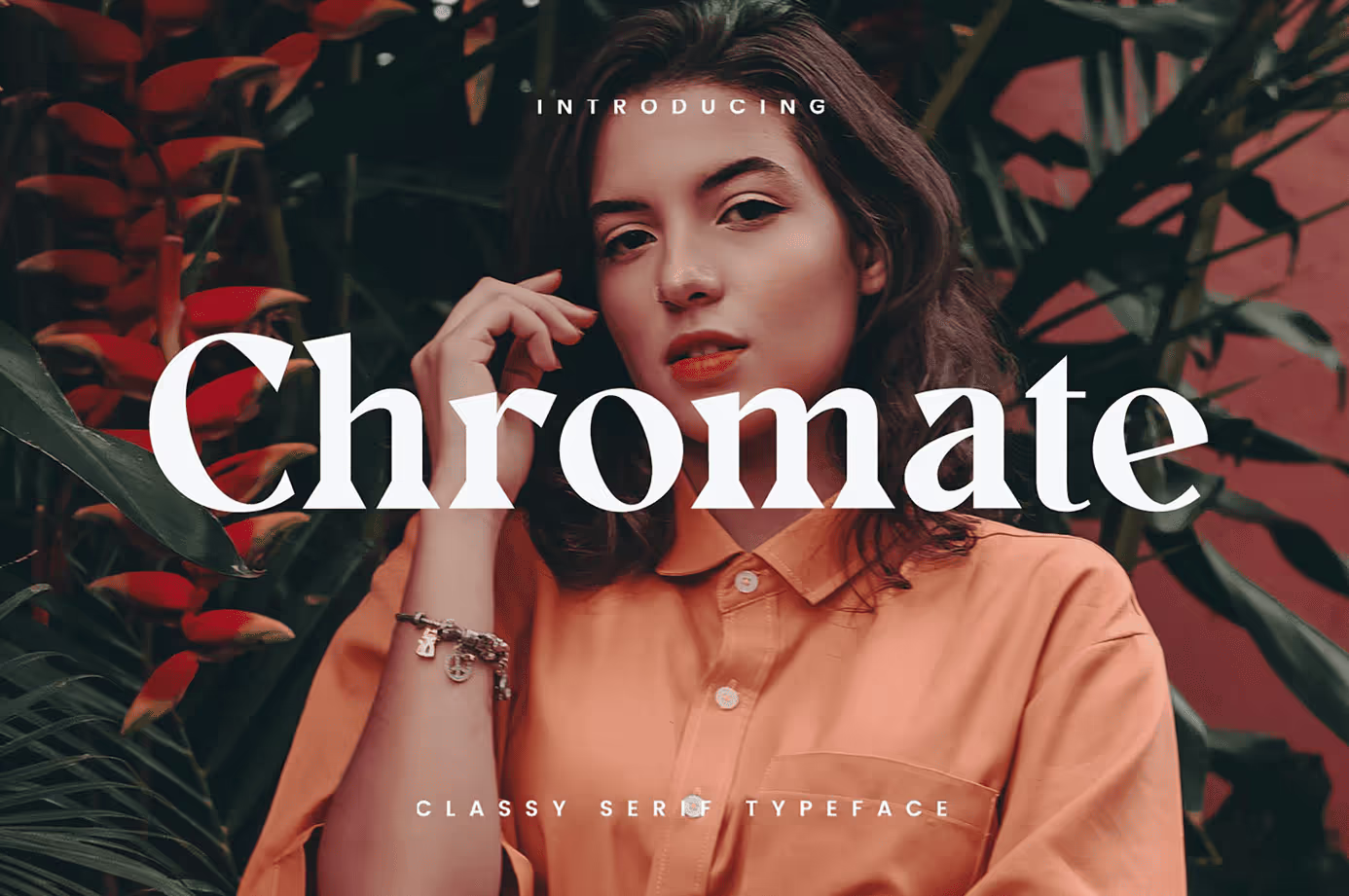 Chromate Serif typeface displaying elegant modern serif letterforms.