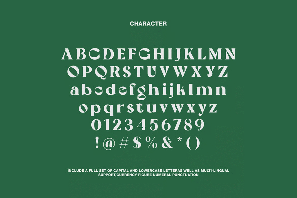 Yowa Font – stylish combination of uppercase and lowercase letters